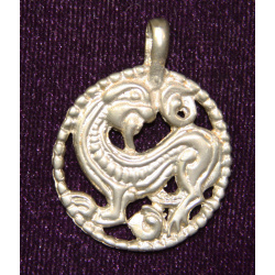 Round Norse beast pendant