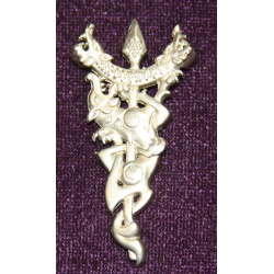 Knotwork spear pendant